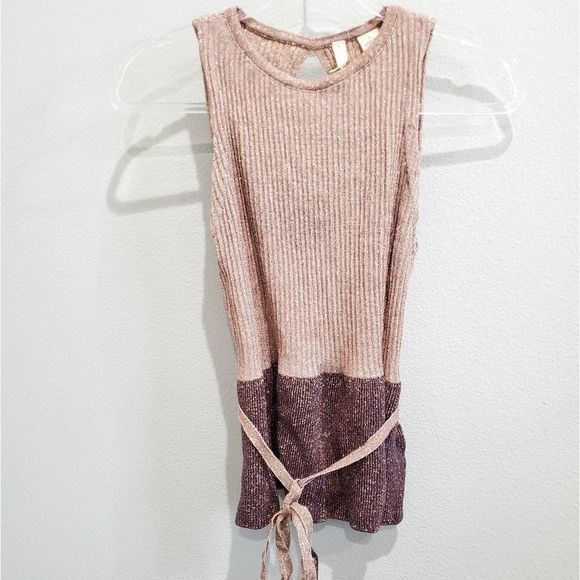 NWT Anthropologie sparkle tank blouse - Picture 2 of 5